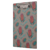 Red Banksia Watercolor - Australian Native Blume Klemmbrett (Links)