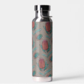 Red Banksia Watercolor - Australian Native Blume Trinkflasche (Links)