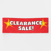 Red Banner für den Clearingverkauf (Horizontal)