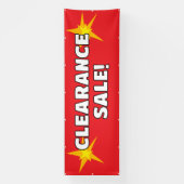 Red Banner für den Clearingverkauf (Vertikal)