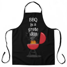 Red Barbecue Grill On Fire With Fun Text