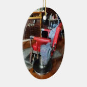 Red Barber Chair Keramik Ornament (Rechts)