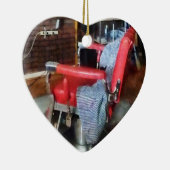 Red Barber Chair Keramikornament (Rechts)