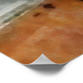 Red Barber Chair Poster (Ecke)