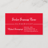 Red Barber Coiffure Friseur Discount Loyalität Visitenkarte (Rückseite)