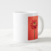 Red Barberton Gerberton Daisy Blume Jumbo-Tasse (Vorderseite Rechts)