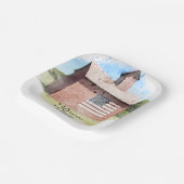 Red Barn 250 Years Americana 4th of July Party Pappteller (Gewinkelt)