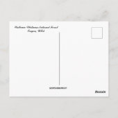 Red Barn at Wallowa-Whitman National Forest USA Postkarte (Rückseite)