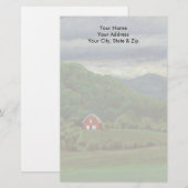 Red Barn Briefpapier (Vorne/Hinten)