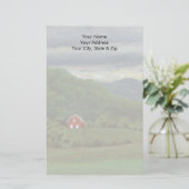 Red Barn Briefpapier (Stehend Vorderseite)