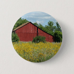 Red Barn Button