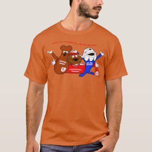 Red Barn Chicken Hunger Hamburger Big Fish T-Shirt