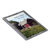 Red Barn Country Wedding Notizblock (Rechte Seite)