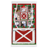 Red Barn Door Custom 8 oder 16 Foto Geschenktasche Kleine Geschenktüte (Vorderseite)