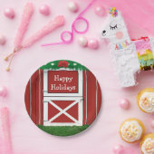 Red Barn Door Custom Holiday Party Teller (Party)