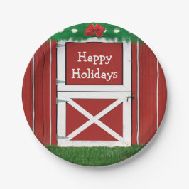 Red Barn Door Custom Holiday Party Teller