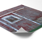 Red Barn Door Poster (Ecke)