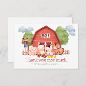 Red Barn Farm Danke Karte (Vorne/Hinten)