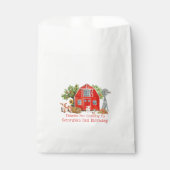 Red Barn | Farm Thema Geburtstag Gönnertaschen Geschenktütchen (Vorderseite)
