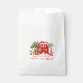 Red Barn | Farm Thema Geburtstag Gönnertaschen Geschenktütchen