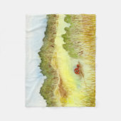 Red Barn Fleecedecke (Vorderseite)