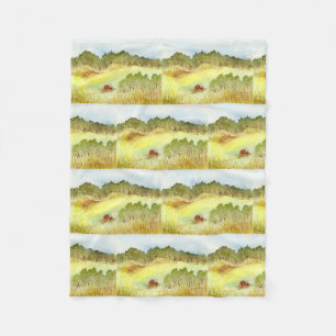 Red Barn Fleecedecke