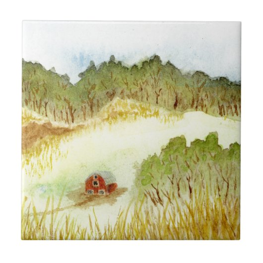 Red Barn Fliese (Vorderseite)
