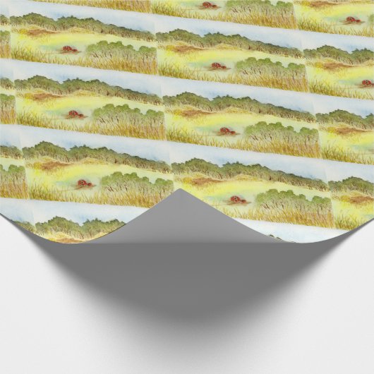 Red Barn Geschenkpapier (Ecke)