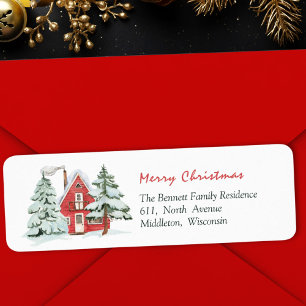 Red Barn Green Forest Pine Weihnachtsbaum Adresse