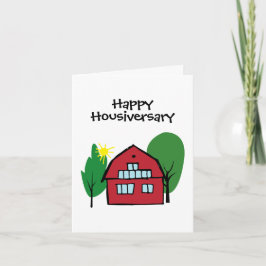 Red Barn Happy Housiversary Client Wertschätzung Karte