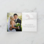 Red Barn im Winter FOTO Danke Karte (Innenseite)