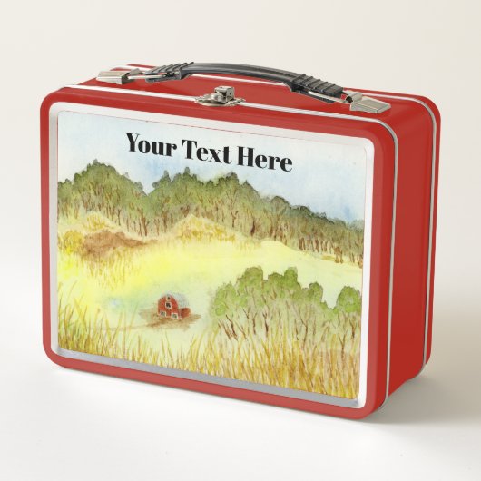 Red Barn Metall Lunch Box (Vorderseite)