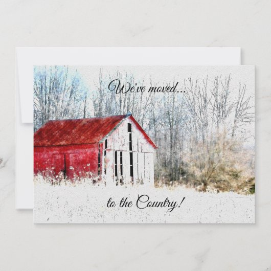 Red Barn New Address Ankündigung (Vorderseite)