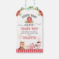 Red Barn Oink Baa Moo Farm Geburtstag Vielen Dank 