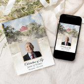 Red Barn on Hill Country Farm Feier des Lebens Einladung