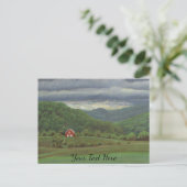 Red Barn Postkarte (Stehend Vorderseite)