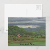 Red Barn Postkarte (Vorne/Hinten)