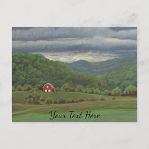 Red Barn Postkarte