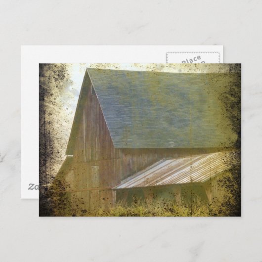 Red Barn Postkarte (Vorne/Hinten)