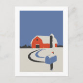 Red Barn Postkarte (Vorderseite)
