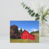 Red Barn Postkarte (Stehend Vorderseite)