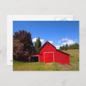 Red Barn Postkarte (Vorne/Hinten)