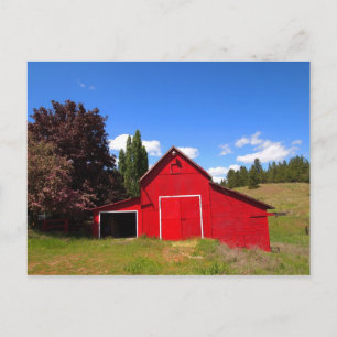 Red Barn Postkarte