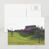 Red Barn Postkarte (Vorne/Hinten)