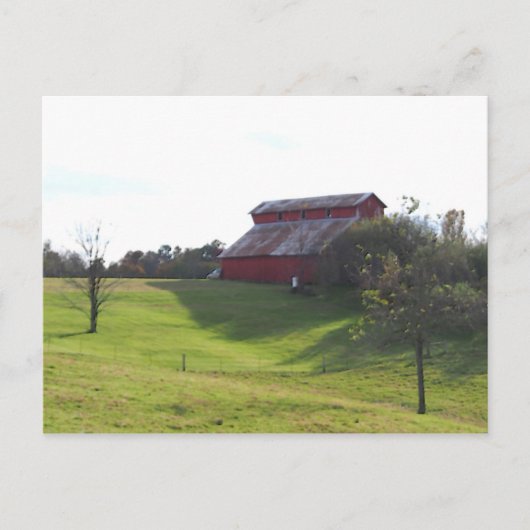 Red Barn Postkarte (Vorderseite)