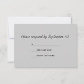 Red Barn Silo Country Wedding UAWG Response Card RSVP Karte (Rückseite)