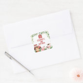 Red Barn Traktor Farm Birthday Favor Sticker (Umschlag)