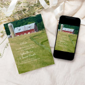 Red Barn und Silo Farm Wedding retten das Datum Save The Date