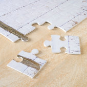 Red Barns in einer schneesicheren Winterlandschaft Puzzle (Seite)