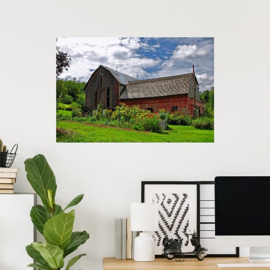 Red Baron am Sonnensommertag Poster (Heimbüro)